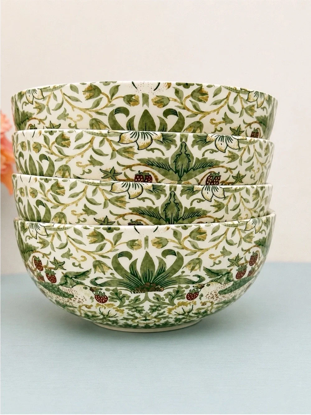 Morris & Co. Strawberry Thief Green 7